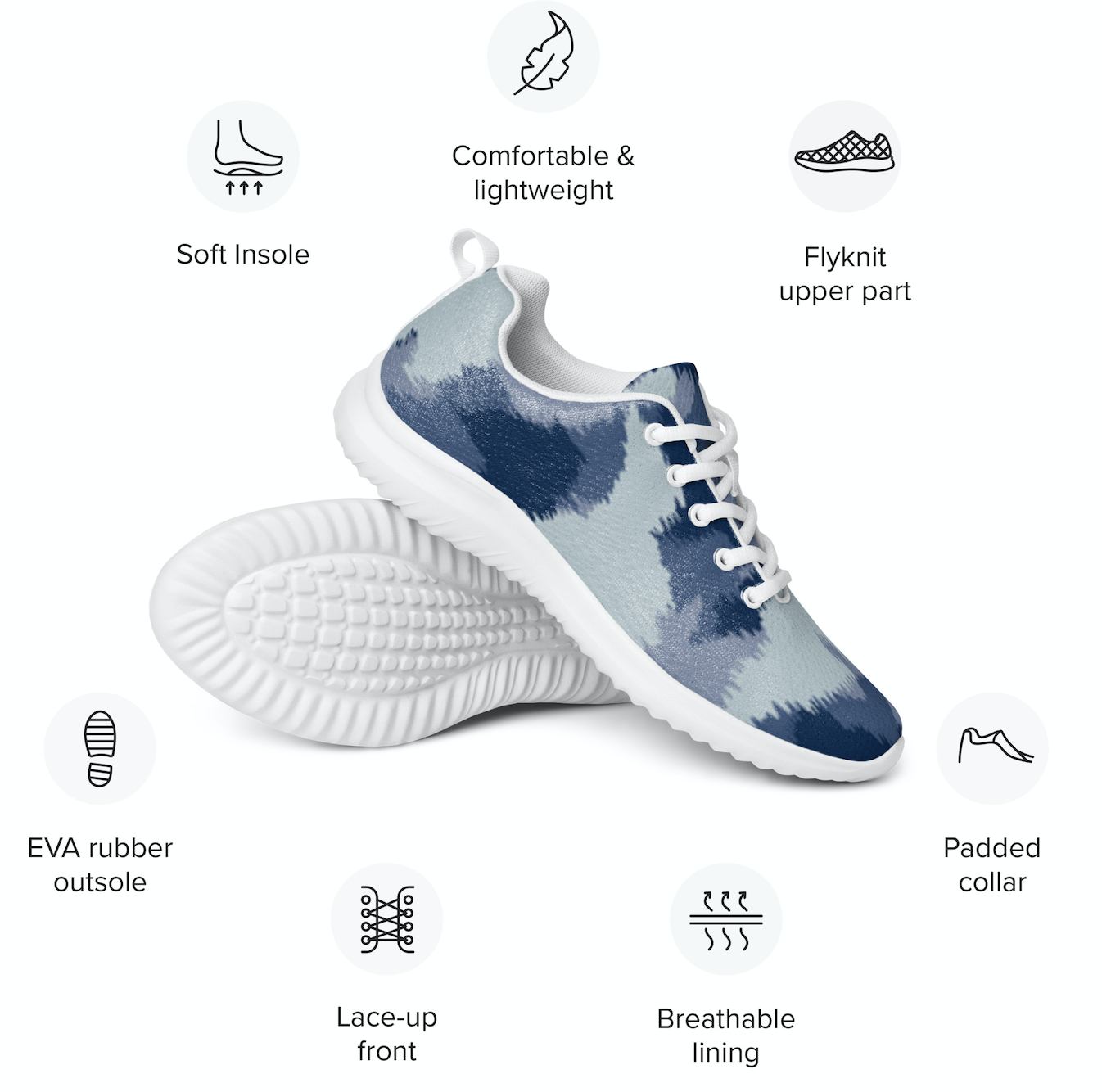 BLUE CAMO FLIGHT KICKS - CANADIAN JACK