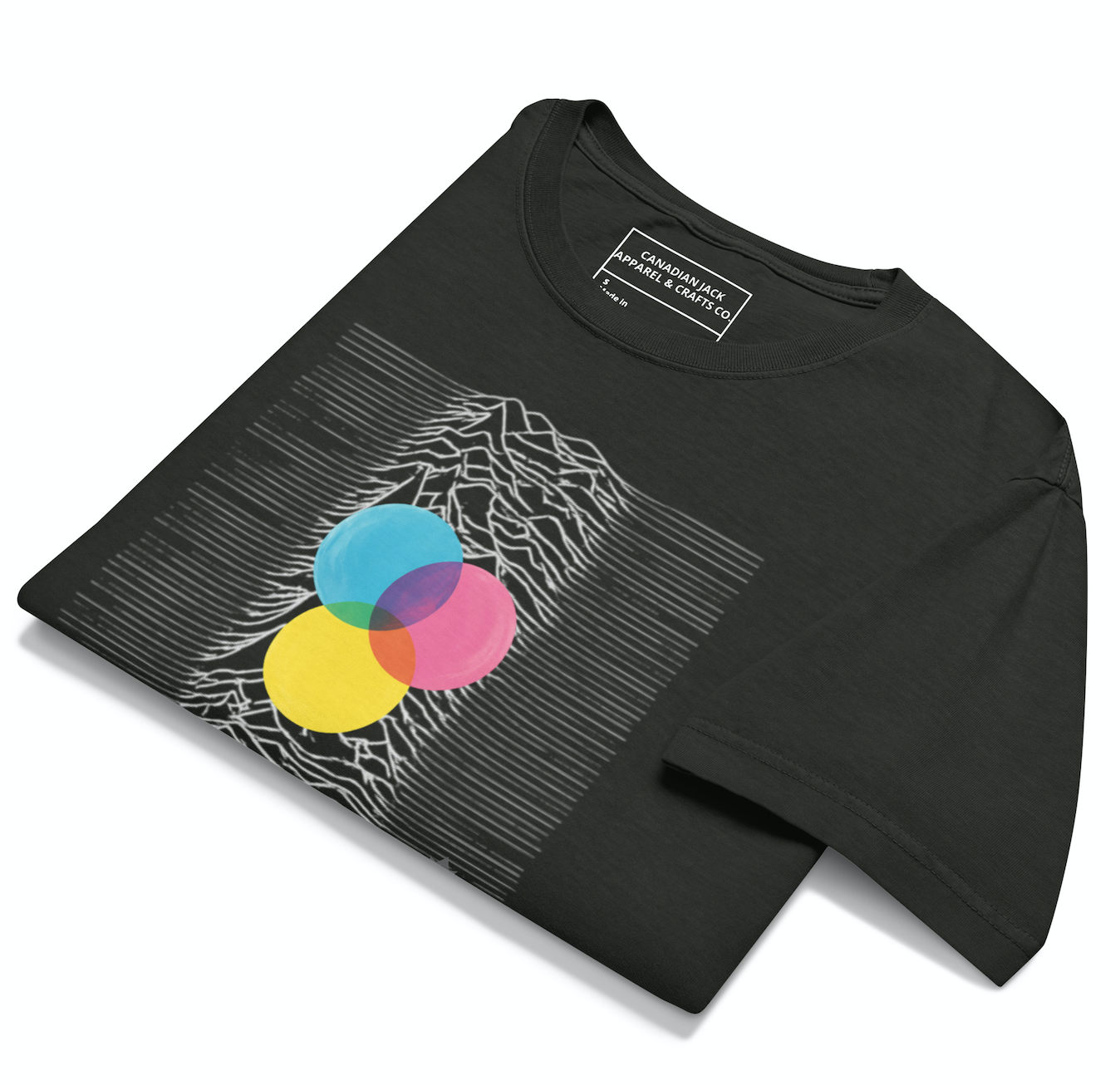 Static Bloom - Oversized Washed Black Tee