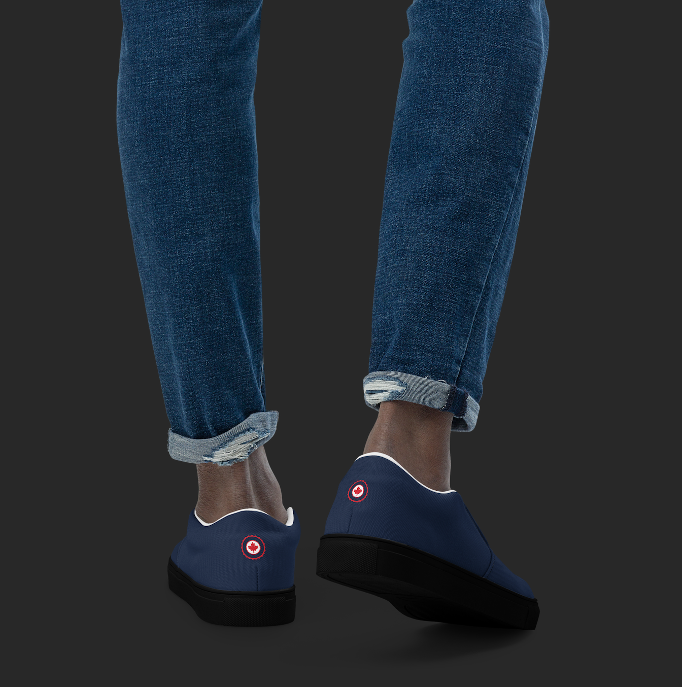 CANADIAN JACK DEEP NAVY SLIP-ONS