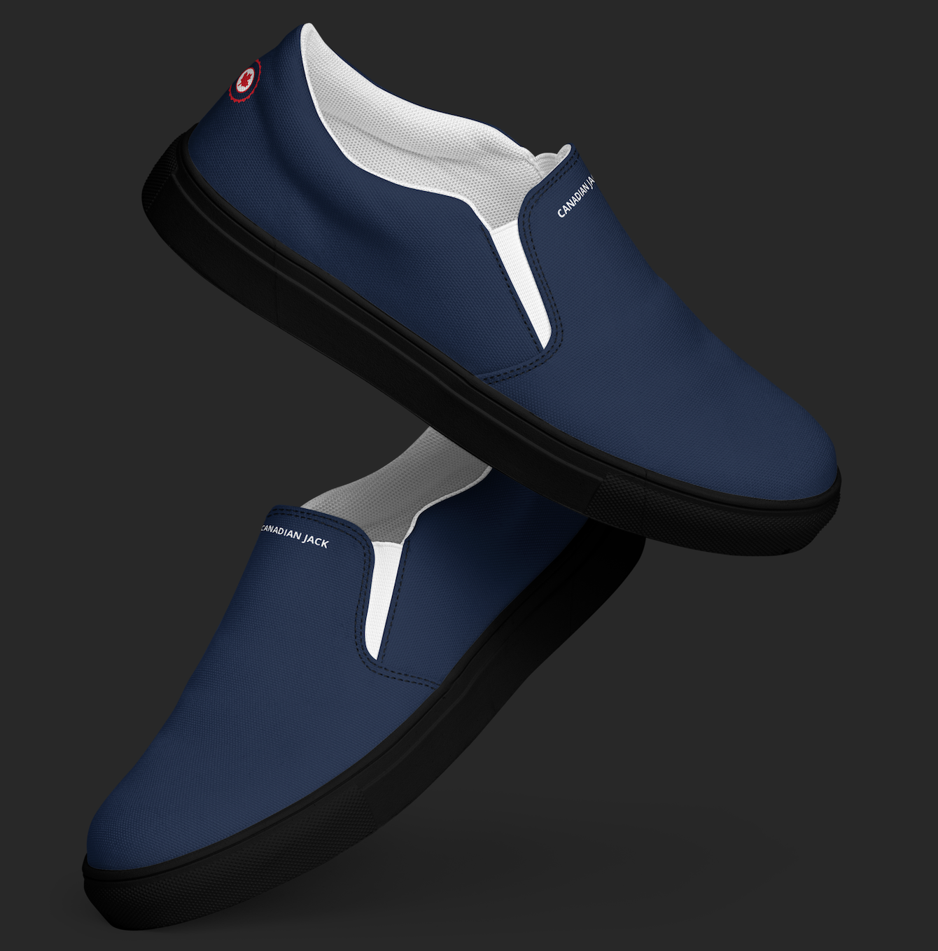 CANADIAN JACK DEEP NAVY SLIP-ONS