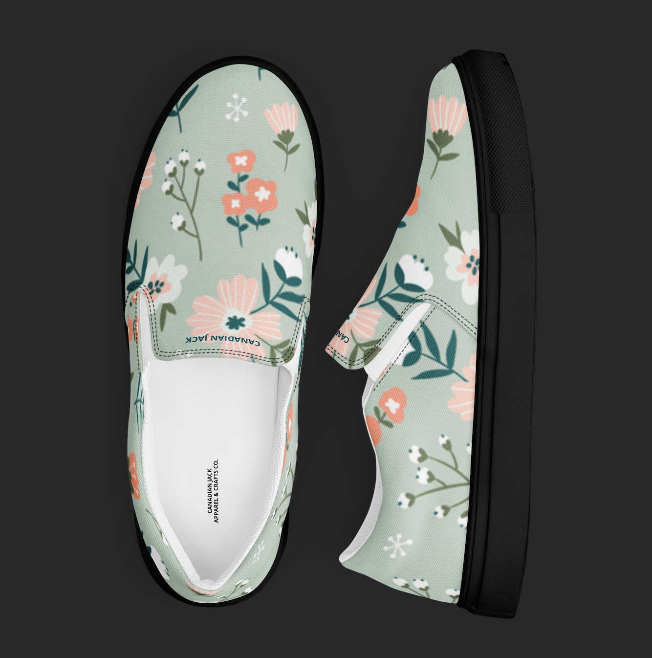 CANADIAN JACK MEADOW BLOOM SLIP-ONS