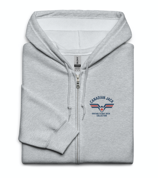 Vintage Flight Deck Zip-Up Hoodie – Canadian Jack