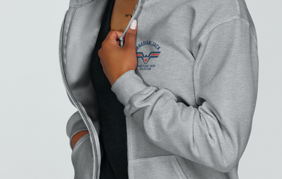 Vintage Flight Deck Zip-Up Hoodie – Canadian Jack