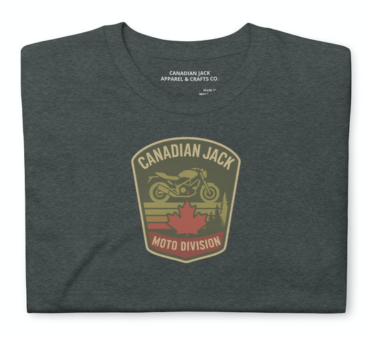 Moto Crest Tee – Canadian Jack Moto Division