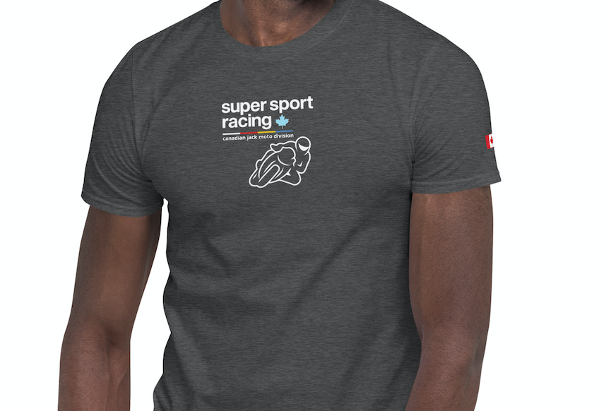 Redline Rev Tee – Canadian Jack Moto Division Track Crew Shirt