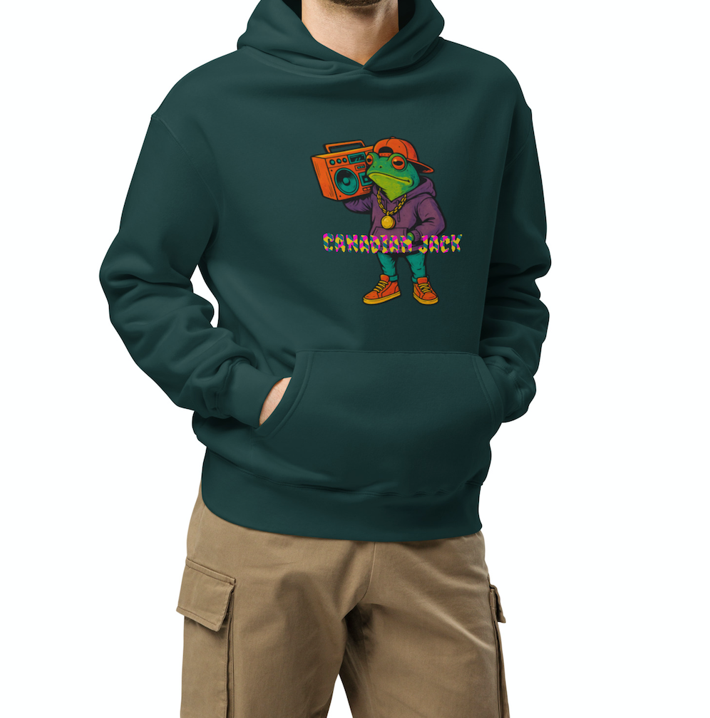 Toad Town Market - Oversized Pine Green Hoodie