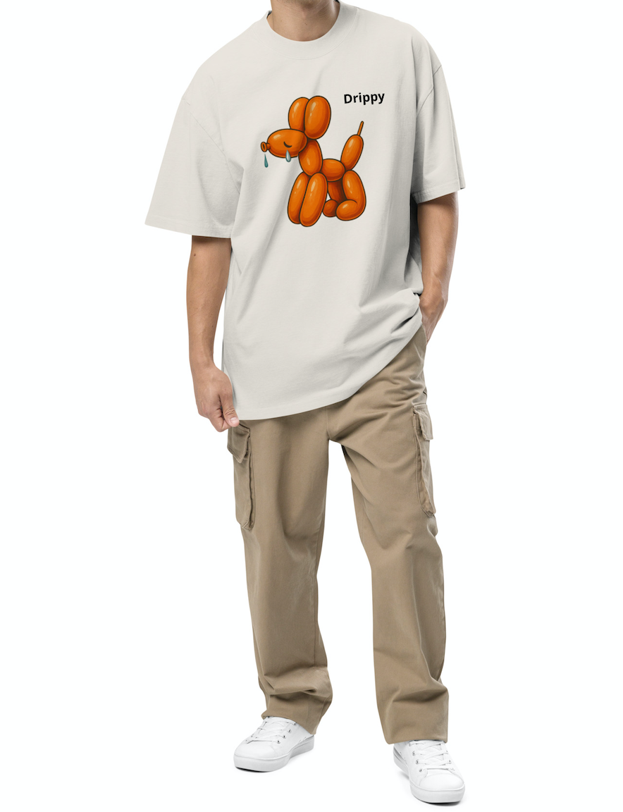 Drippy Companion - Oversized Faded Tee