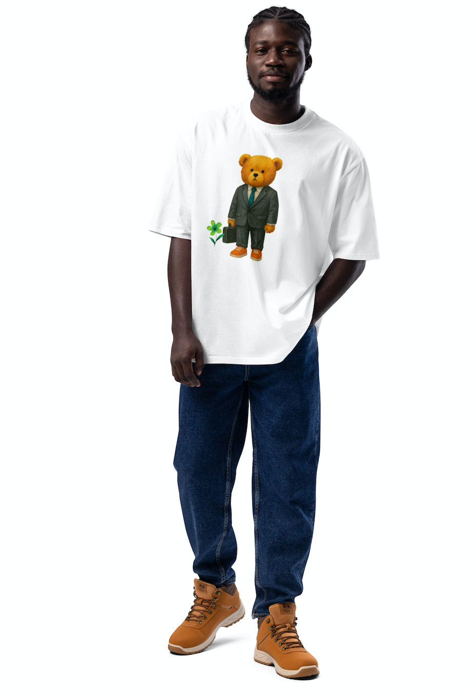 Corporate Casualty Oversized Heavyweight - White Tee