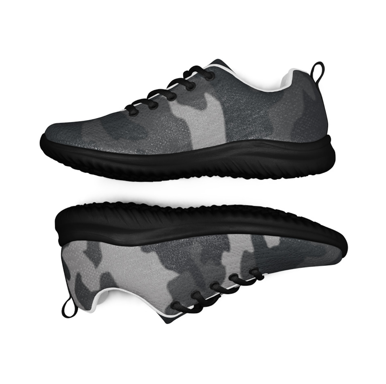 Stealth Terrain Runners - Ultra Lightweight Dark Camo Knit Sneakers