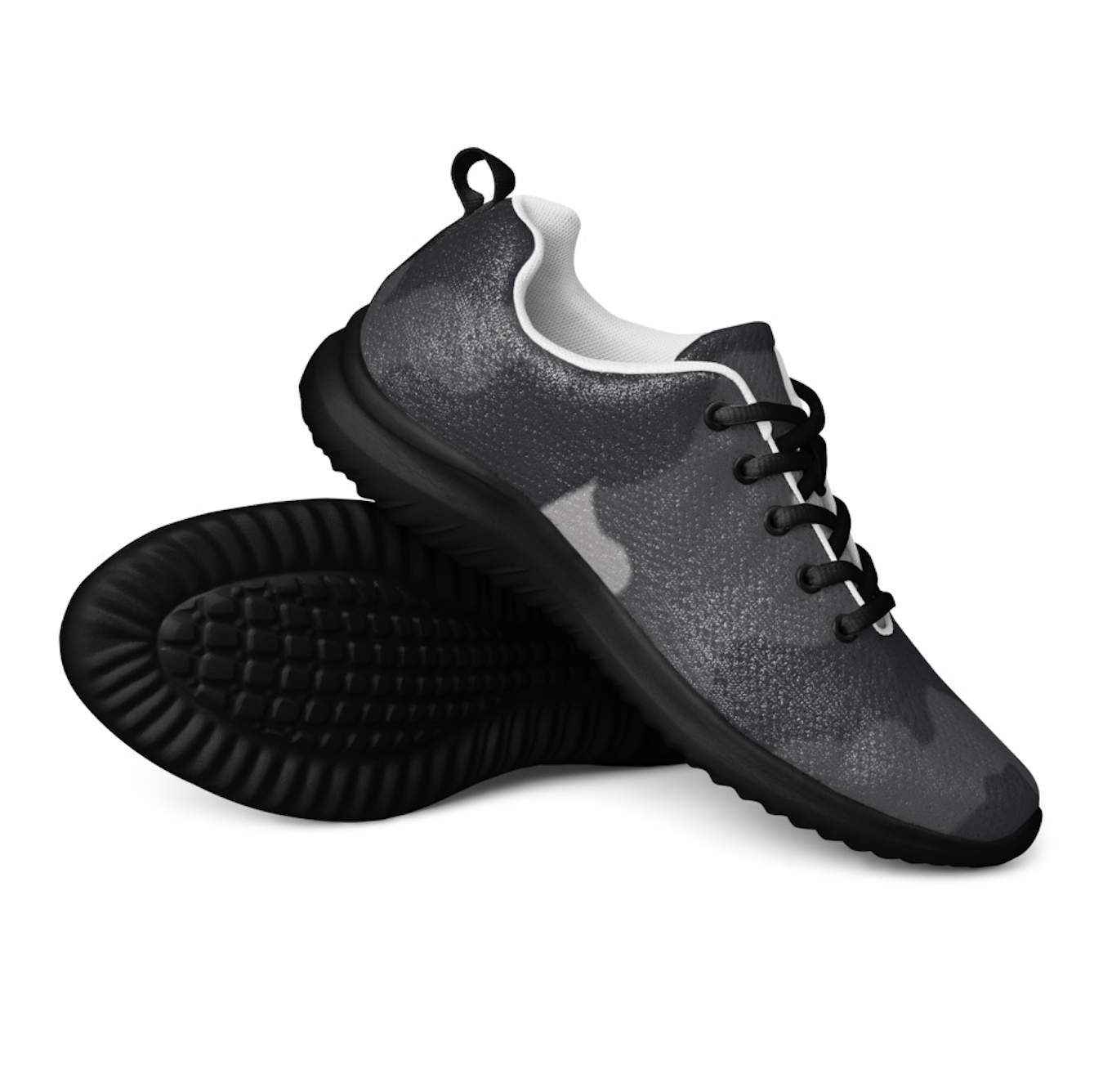 Stealth Terrain Runners - Ultra Lightweight Dark Camo Knit Sneakers