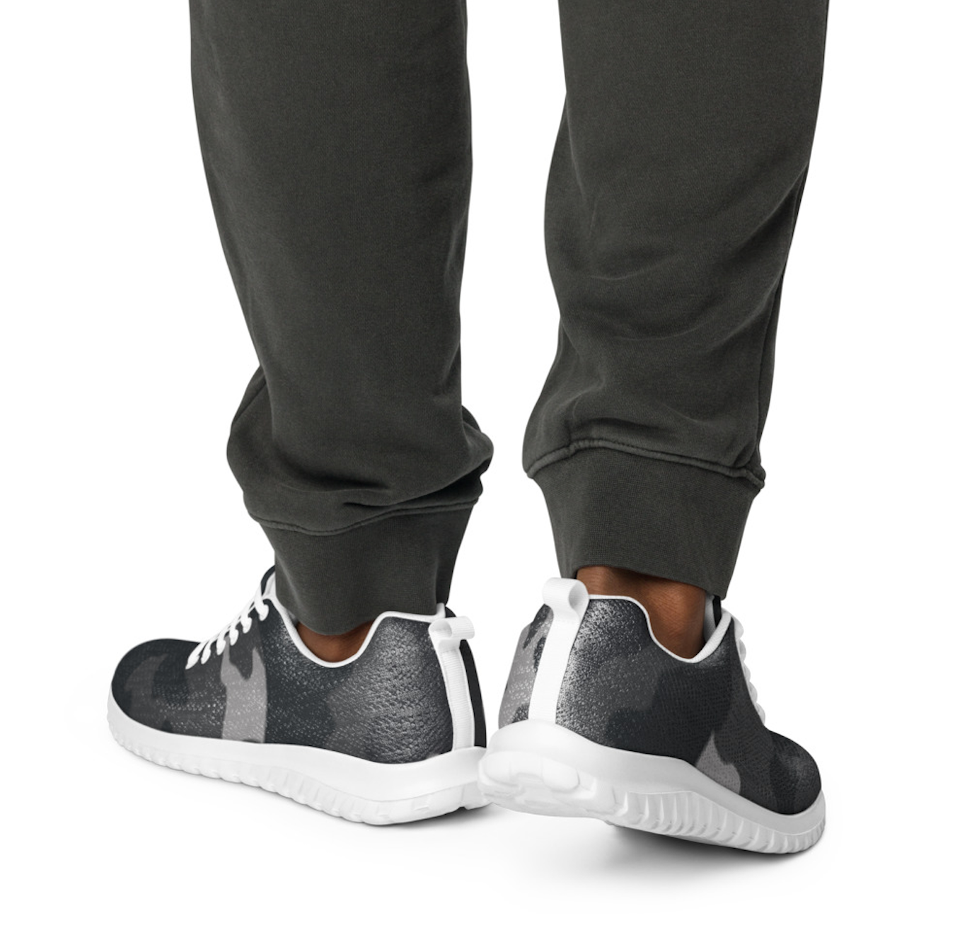Stealth Terrain Runners - Ultra Lightweight Dark Camo Knit Sneakers